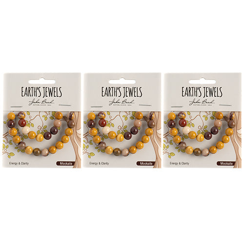 Earth's Jewels Semi-Precious Round Beads Mookite Natural