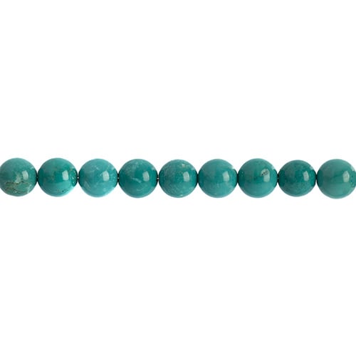 Earth's Jewels Semi-Precious Round Beads Green Turquoise Stabilized