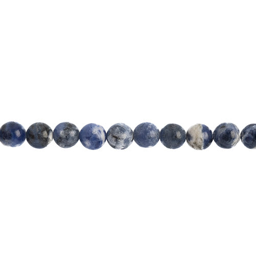 Earth's Jewels Semi-Precious Round Beads Sodalite Natural