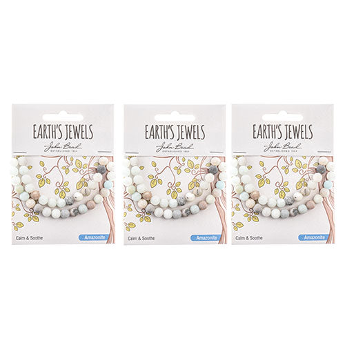 Earth's Jewels Round Beads Matte Amazonite Natural