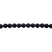 Earth's Jewels Round Beads Matte Black Lava Natural