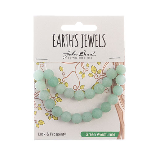 Earth's Jewels Round Beads Matte Green Amazonite Natural