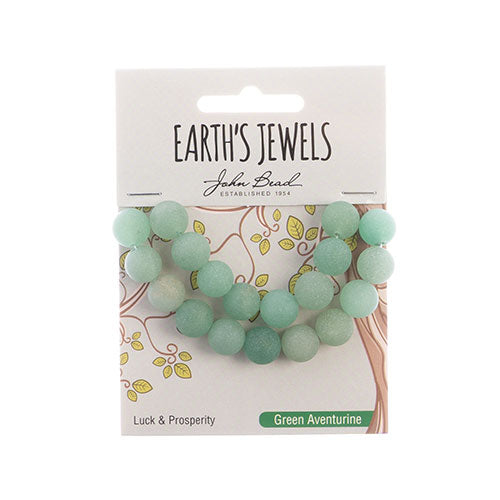 Earth's Jewels Round Beads Matte Green Amazonite Natural