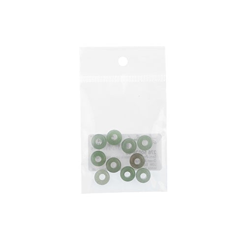 Semi-Precious Rondelle Large 5mm Hole 4x10mm Green Aventurine 10pcs