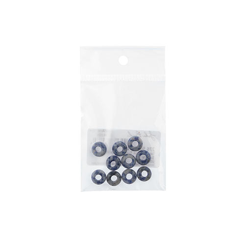 Semi-Precious Rondelle Large 5mm Hole 4x10mm Sodalite 10pcs