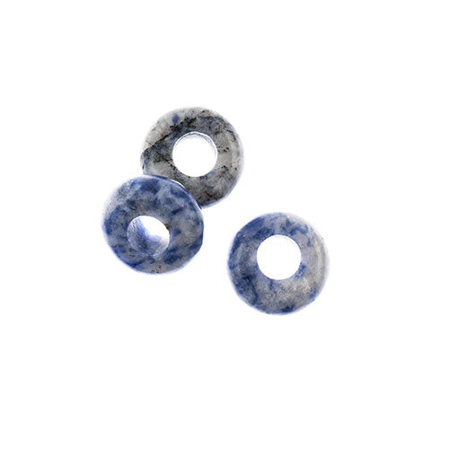 Semi-Precious Rondelle Large 5mm Hole 4x10mm Sodalite 10pcs