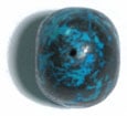 Semi-Precious 20x28mm Nugget 16in Strung Howlite Dye Turquoise