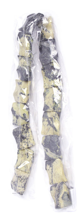 20x25mm Yellow Turquoise Rectangular Shape 16in Semi-Precious