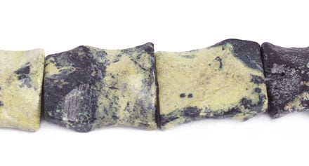 20x25mm Yellow Turquoise Rectangular Shape 16in Semi-Precious