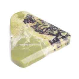 30x35mm Yellow Turquoise Triangle 16in Semi-Precious