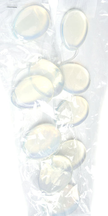 28x38mm White Stone Pear Shape 16in Semi-Precious