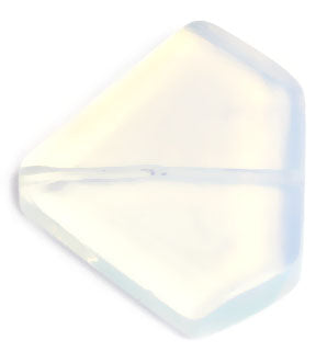 30x35mm White Stone Triangle 16in Semi-Precious