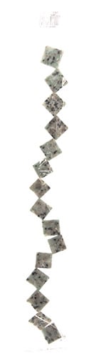 20x20mm Gray Agate Square Shape 16in Semi-Precious