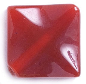 Semi-Precious 20x20mm Square Shape 16in Strand Carnelian