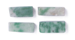 Jade 4x11mm Rectangular Tube 16" Semi-Precious