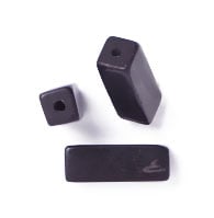 Black Onyx 4x11mm Rectangular Tube 16" Semi-Precious