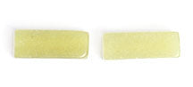 Butter Jade 4x11mm Rectangular Tube 16" Semi-Precious
