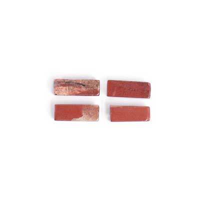 Red Jasper 4x11mm Rectangular Tube 16" Semi-Precious