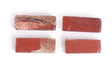 Red Jasper 4x11mm Rectangular Tube 16" Semi-Precious