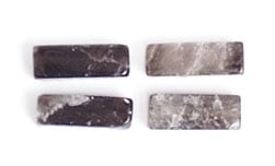 Smoky Quartz 4x11mm Rectangular Tube 16" Semi-Precious