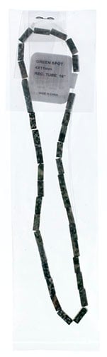 Green Spot 4x11mm Rectangular Tube 16" Semi-Precious