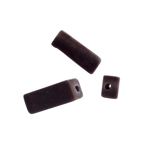 Green Band 4x11mm Rectangular Tube 16" Semi-Precious