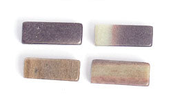 Green Band 4x11mm Rectangular Tube 16" Semi-Precious