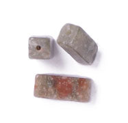 Unakite 4x11mm Rectangular Tube 16" Semi-Precious 