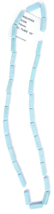  4x13mm Rectangle Tube 16" Semi-Precious