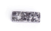 5x13mm Rectangular Tube 16" Semi-Precious Dark Grey Flake