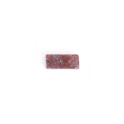 5x13mm Rectangular Tube 16" Semi-Precious Dark Red Poppy