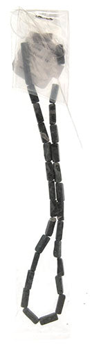 5x13mm Rectangular Tube 16" Semi-Precious Jade Dark Green