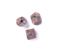 4x4mm Round Tube 16" Semi-Precious Leopard Jasper
