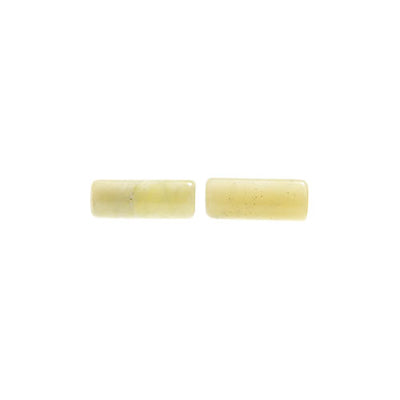Butter Jade 5x13mm Round Tube 16in Semi-Precious
