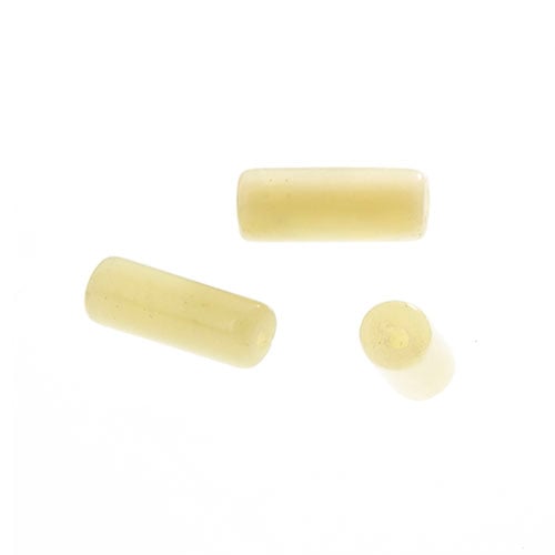 Butter Jade 5x13mm Round Tube 16in Semi-Precious