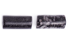 Black Zebra 6x13mm Round Tube 16in Semi-Precious