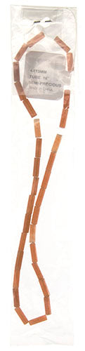 Red Aventurine 4x13mm Round Tube 16" Strand Semi-Precious