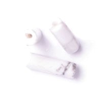 White/Black Howlite 4x13mm Round Tube 16" Strand Semi-Precious