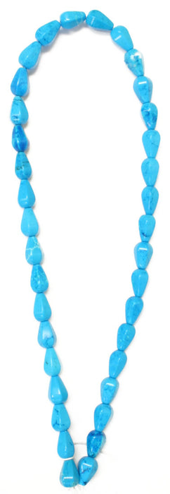 Turquonite Stabilized 7x11mm Rnd Teardrop 16in Semi-Precious