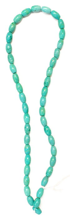Turquonite Stabilized 6x9mm Rice 16in Semi-Precious