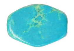 Turquonite Stabilized 12x16mm 6-Edge Shape 16in Semi-Precious
