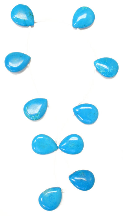 Turquonite Stabilized 20x25mm Briollette 16in Semi-Precious