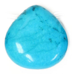 Turquonite Stabilized 19x19mm Drop 16in Semi-Precious