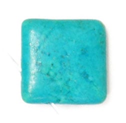 Turquonite Stabilized 14mm Square With Top Hole 16in