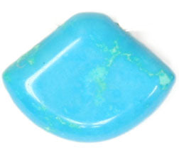 Turquonite Stabilized 15x18mm Shell Shape 16in Semi-Precious