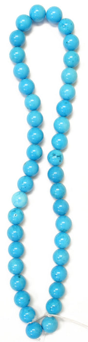 Turquonite Stabilized Round Bead 16in Semi-Precious