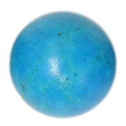 Turquonite Stabilized Round Bead 16in Semi-Precious