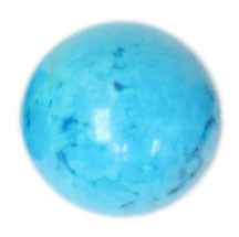 Turquonite Stabilized Round Bead 16in Semi-Precious