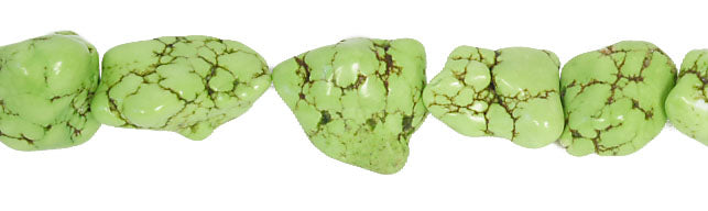 Turquonite Stabilized 15-35mm Lime Nugget 16in Various Sizes