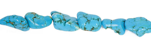 Turquonite Stabilized 15-35mm Blue Nugget 16in Various Sizes